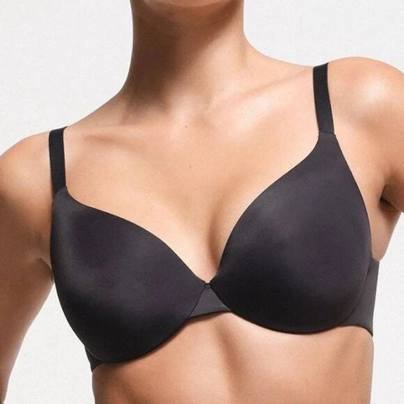 SKIMS Women's Smoothing Intimates Full Coverage Lightly Lined Bra, Onyx Color - Picture 8 of 16